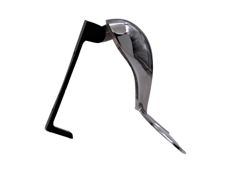 Solid Brass Humpback Whale Tail Door Knocker – Nickel Finish Nautical Decor for Front Door, Beach House, Coastal Home, Ocean Theme Entry Hardware, Handcrafted Marine Style Gift