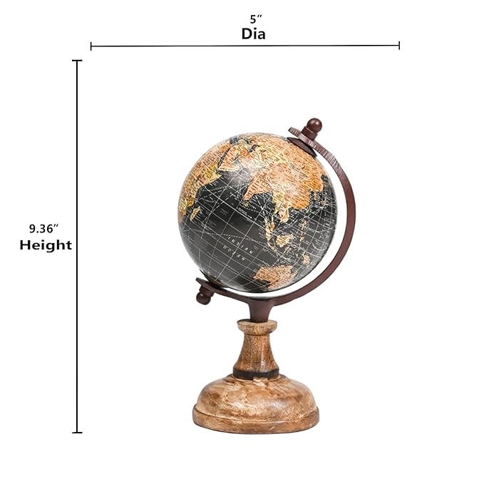 Vintage Educational World Globe 5\