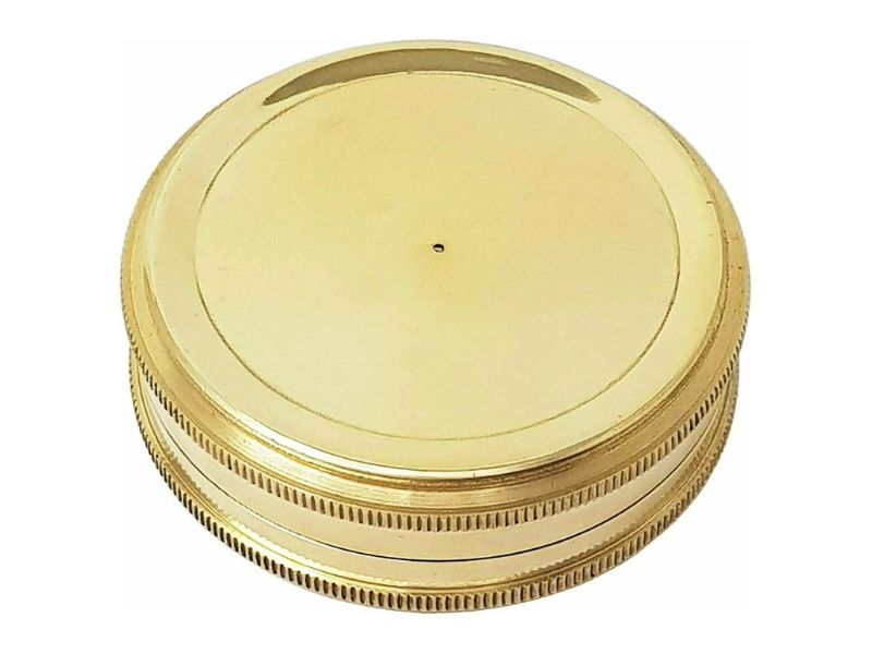 Go Confidently” Quote Brass Compass with Velvet Pouch | Henry David Thoreau Engraved Compass | Inspirational Graduation Gift | Working Directional Pocket Compass for Men, Son, Husband, Traveler