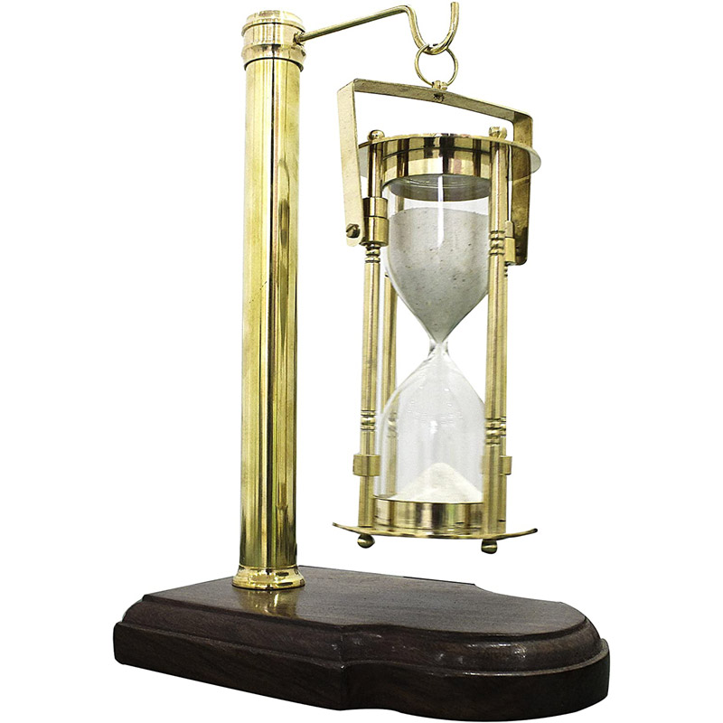 Vintage Wooden Stand Sand Timer Hanging Hourglass Vintage Clock Design Collection of Xmas Gifts