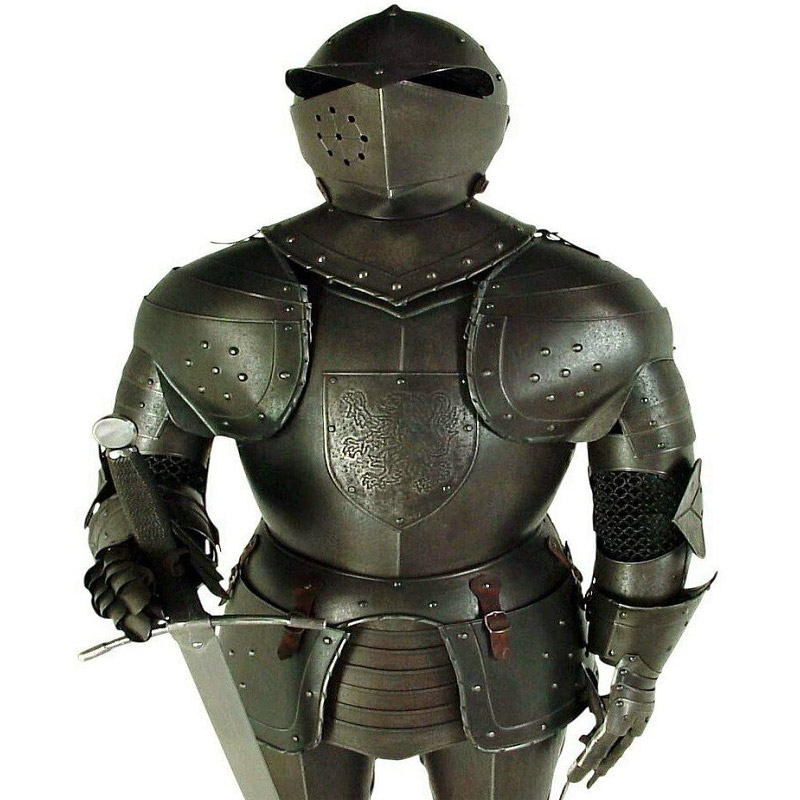 Medieval Knight Wearable Suit of Armor Crusader Combat Full Body Armor AR30
