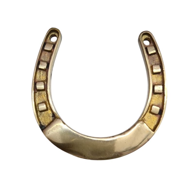 BRASS POLISH HORSESHOE 4X4X1