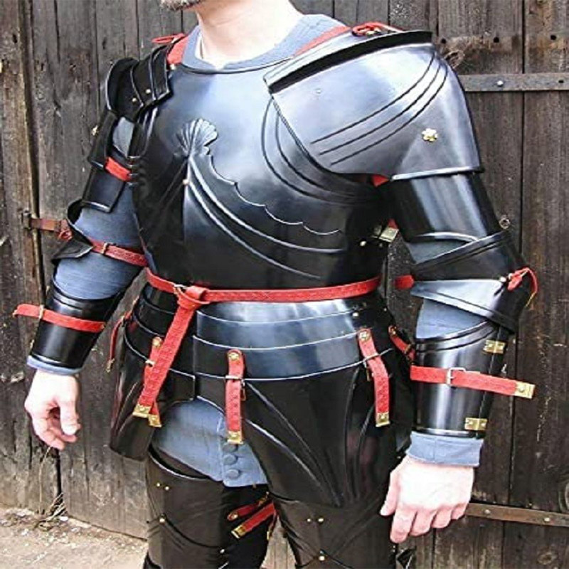  18GA Steel Medieval Upper Body Armor Suit Breastplate with Hand  Cauldrons