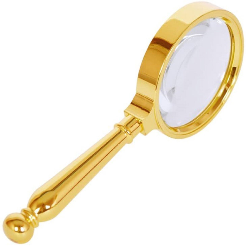 10X Handheld Magnifier with Metal Handle Bronze, 810X Handheld Magnifier with Metal Handle Bronze,0mm Reading Magnifying Glass for Map,Newspaper,Documents,Labels,Failing Vision,Fire Starting,Jewelry,Crafts,Best Gifts for Seniors Kids