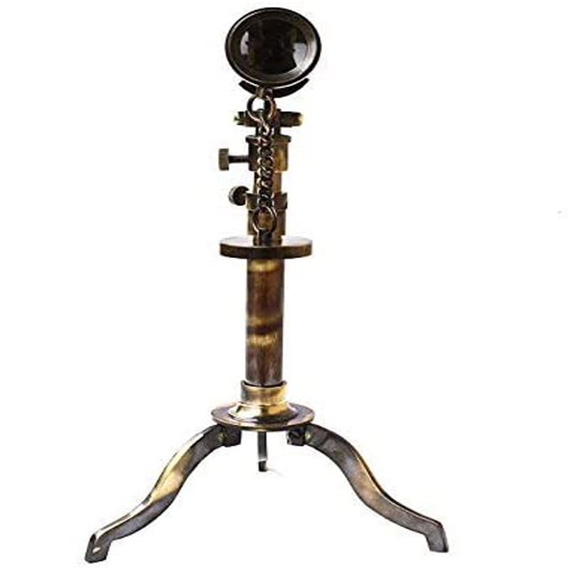 Nautical Telescope W. Ottway London 1915 Vintage Stand, 10 by 18 inch, Brass Antique