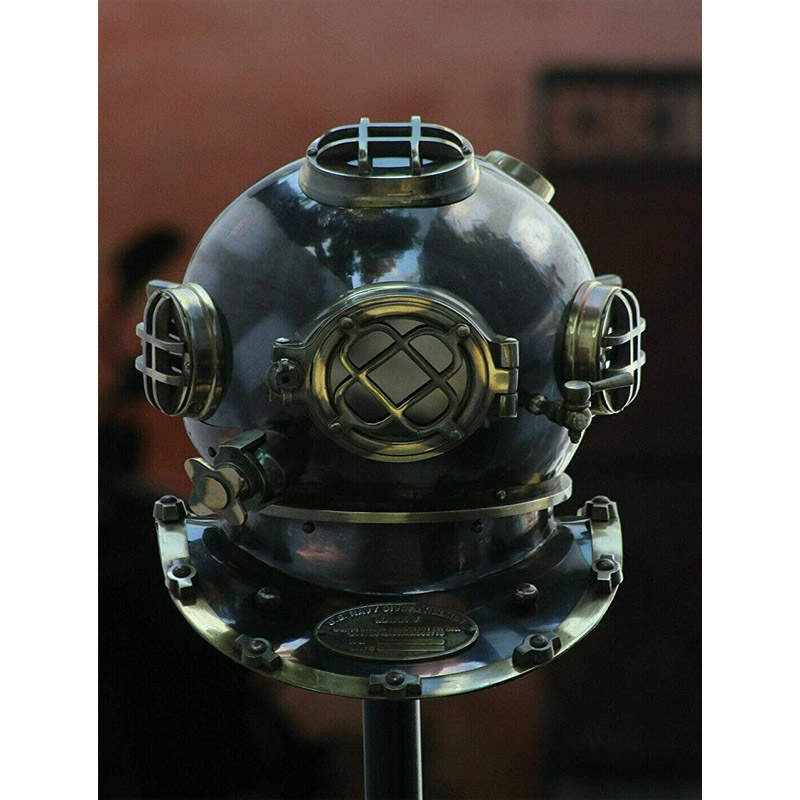Diving Helmet US Navy Mark V Deep Sea Marine Divers Antique Scuba SEA Divers B11 Diving Helmet Decor Diving Helmet Full Size Diving Helmet Fish Tank Diving Helmet Toy Diving Helmet Stand Decal
