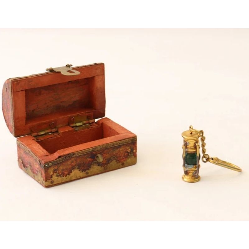 Nautical Keychain with Wooden Box, Nautical Key Holder, Nautical Key Hook, Nautical Lamp, Wooden Chest, Nautical Lamp, Nautical Gift for Men