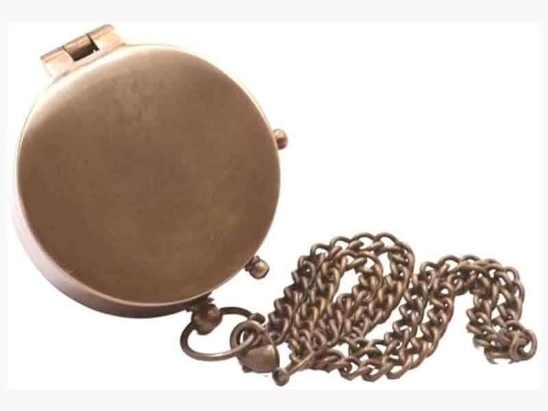 Daddy Thank You Compass – Engraved Brass Compass with Case, Father’s Day Gift, Personalized Gift for Dad from Daughter or Son, I Love You Keepsake Compass