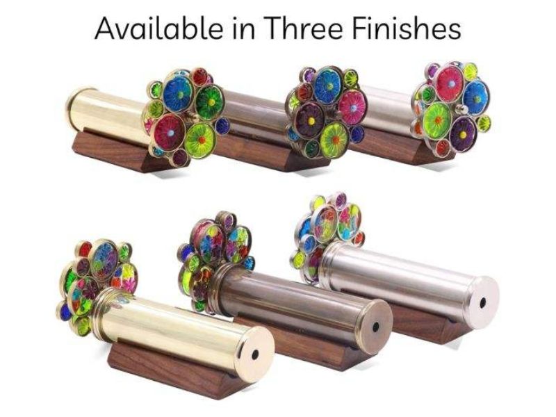 Custom Engraved Brass Kaleidoscope Unique Personalized Toy Keepsake Your Own Message for Graduation Birthday Anniversary Gift