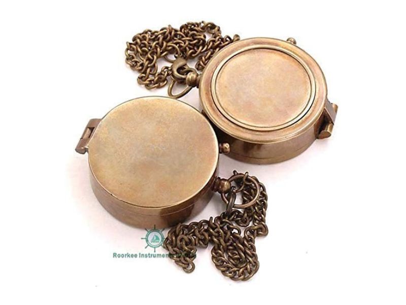 To My Dad Compass – I’ll Always Be Your Little Girl You’ll Always Be My Hero – Engraved Brass Compass with Leather Case – Vintage Father’s Day, Birthday, Christmas, or Daughter Gift for Dad