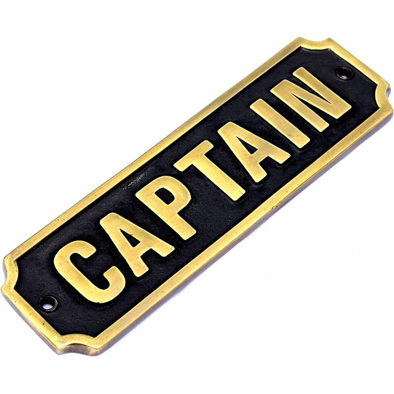 Vintage Handmade Captain Door Sign Nautical Antique Home Décor