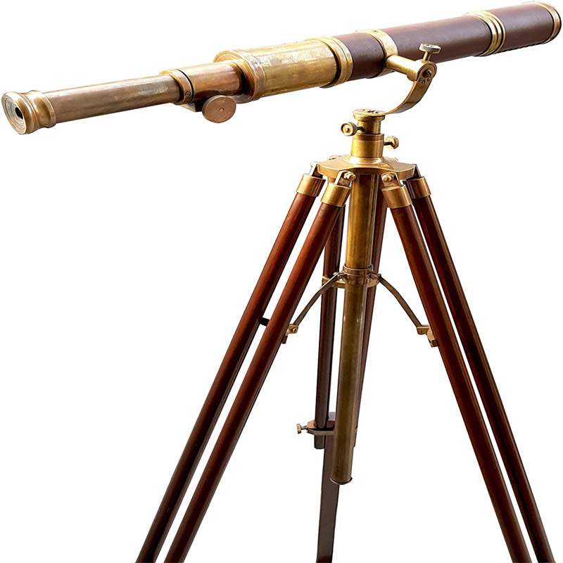 Royal Vintage Moon Arc Telescope Antique Handmade Tripod Telescopes Handicraft Nautical Article