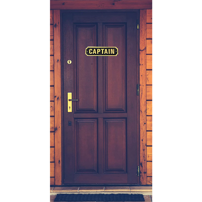 Vintage Handmade Captain Door Sign Nautical Antique Home Décor