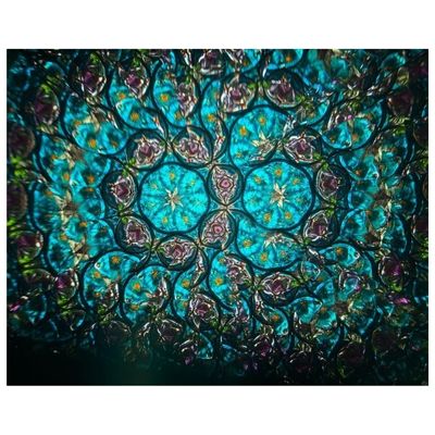 Handmade Giant Trigon Flower Brass Kaleidoscope with Hardwood Base – Artistic Collectible Optical Instrument, Unique Gift for Collectors, Art Lovers & Elegant Vintage Home Décor Display