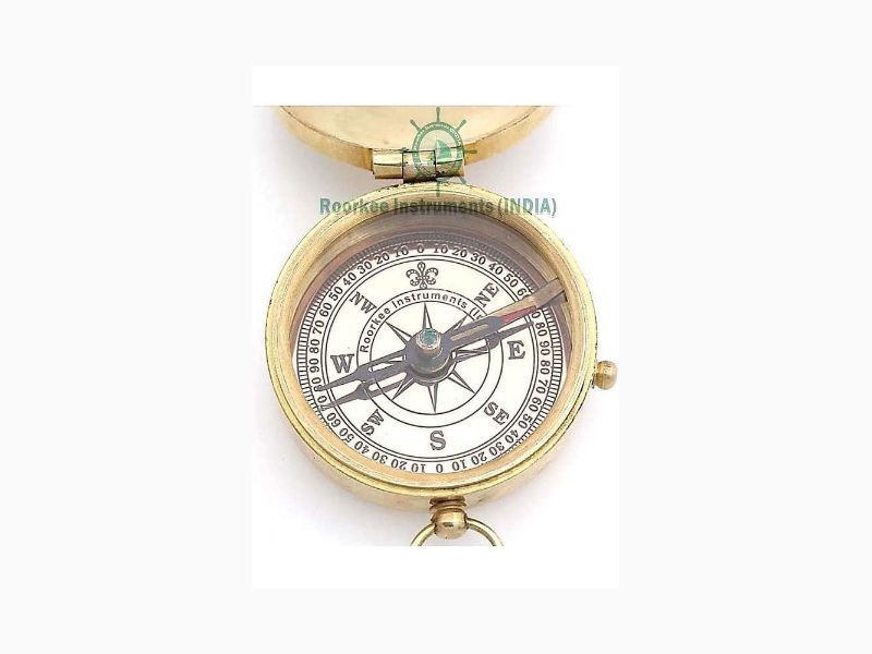 J.R.R. Tolkien “Not All Those Who Wander Are Lost” Brass Compass with Leather Case, Vintage Nautical Sundial Compass, Inspirational Quote Gifts for Men, Graduation, Adventure, Travel Keepsake