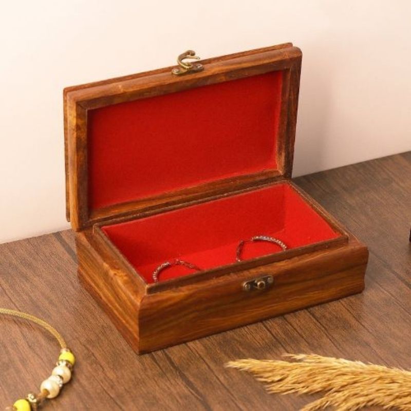 Elephant Jewelry Box, Hand Carved Wooden Elephant Jewelry Organizer Trinket Box, Wooden Animal Engraving Art Elephant Lovers Gift