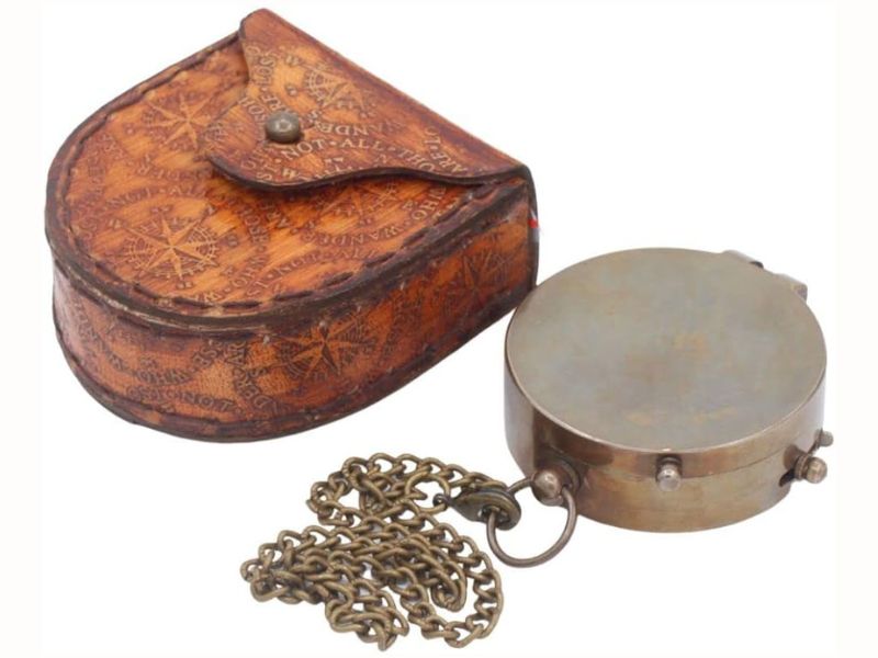 To My Husband Compass Engraved Gift | Romantic Anniversary Gift for Husband | Handmade Brass Compass with Quote | Wedding, Valentine’s, Birthday, Christmas Gift for Him | Love You Always & Forever