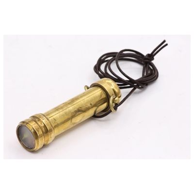 Handmade Brass Mini Kaleidoscope – Pocket Optical Toy with Colorful Beads – Collectible Vintage Gift for Kids, Art Lovers & Home Décor Enthusiasts