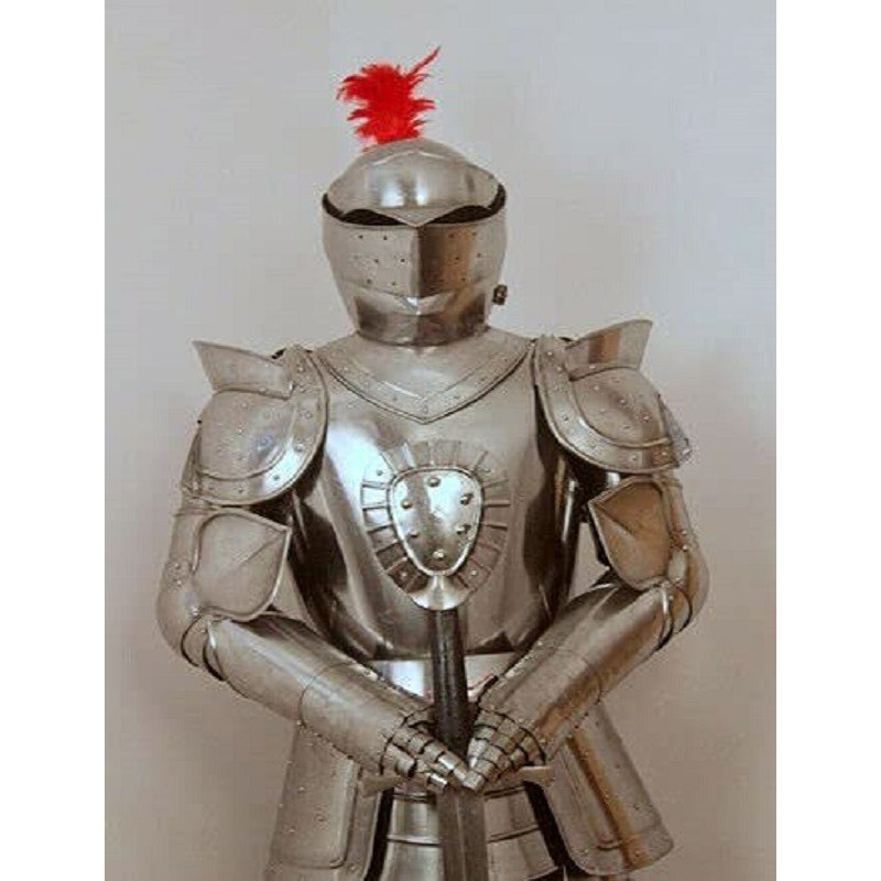 Medieval Knight Wearable Suit of Armor Crusader Combat Full Body Armor AR28