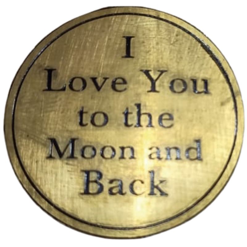 Handmade Brass Dial I Love You 35mm