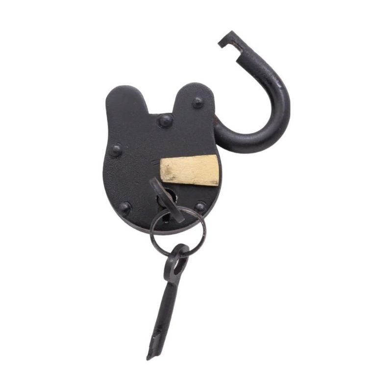 Handmade Brass Rivet Regular lock 1.5 Black Iron Lock