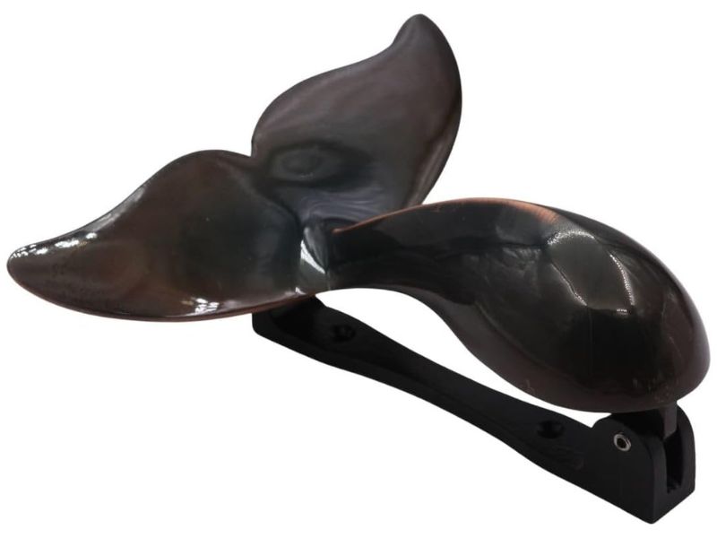 Solid Brass Humpback Whale Tail Door Knocker – Nautical Bronze Finish – Heavy Decorative Marine Door Hardware for Beach House, Coastal Home, Cabin or Ship Décor – Handcrafted Gift