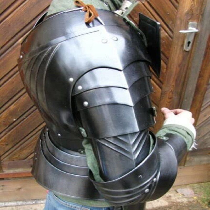 Medieval Armor Half Body 18GA Suit of Gothic Captain Arm Suit 1530ct Battle Christmas Costume