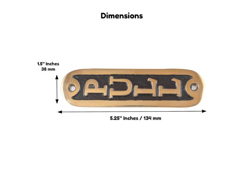 Push Pull Combo Door Sign Set of 2 – Solid Brass Casted Gold & Black Finish – Vintage Style Wall Plaque Plates – Handmade Decorative Door Accessories for Home, Office, Café, Hotel – With Screws