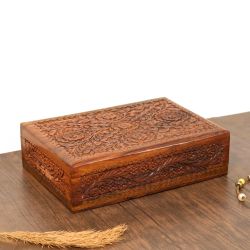 Unique Secret Lock Wedding Memory box Gift for Couples 5th Anniversary - Wooden Keepsake Box Storage Organizer