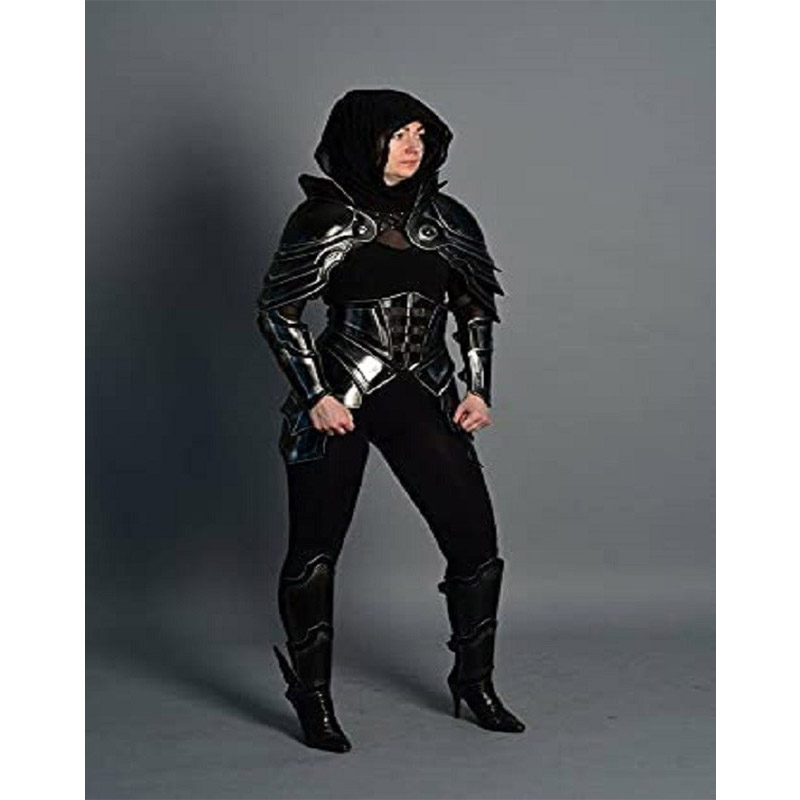 Medieval Armor Full Set Lady LARP Queen of The war Halloween Costume Cosplay