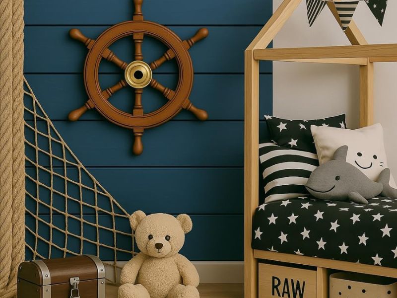 Wooden Ship Wheel Wall Decor 12\