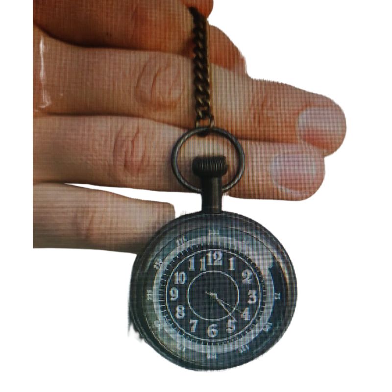 Handmade brass pocket watch numerical value
