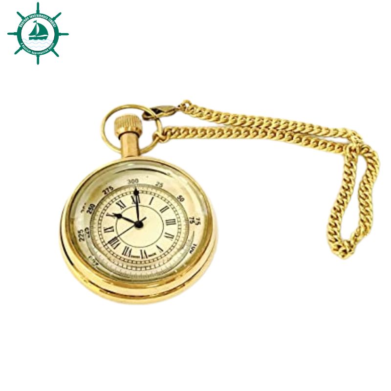 Handmade Shiny brass Roman Numeric Pocket Watch