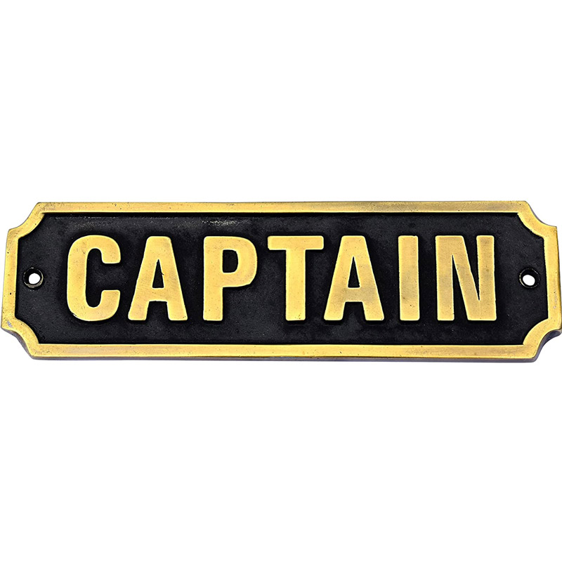 Vintage Handmade Captain Door Sign Nautical Antique Home Décor