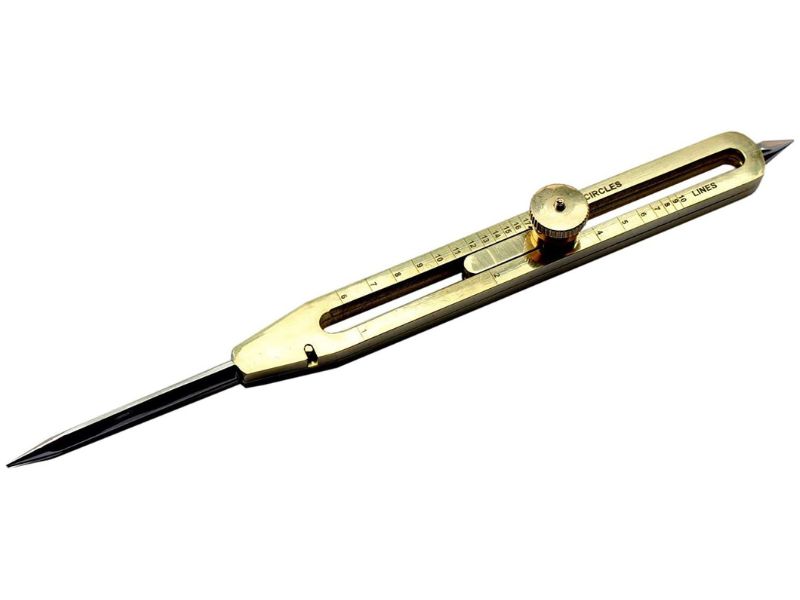 Solid Brass Proportional Divider 9 Inch – Professional Drawing Tool for Artists, Architects & Designers – Vintage Antique Style Brass with Steel Points – Precision Geometry & Drafting Tool Gift