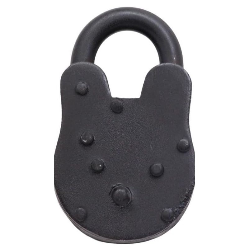 Handmade Brass Rivet Regular lock 1.5 Black Iron Lock