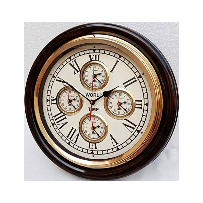 Roman Wooden Antique Wall Clock 16 inches | Office Wall Clock| Designer 5time Wall Clock Wall Clock| Big Clock