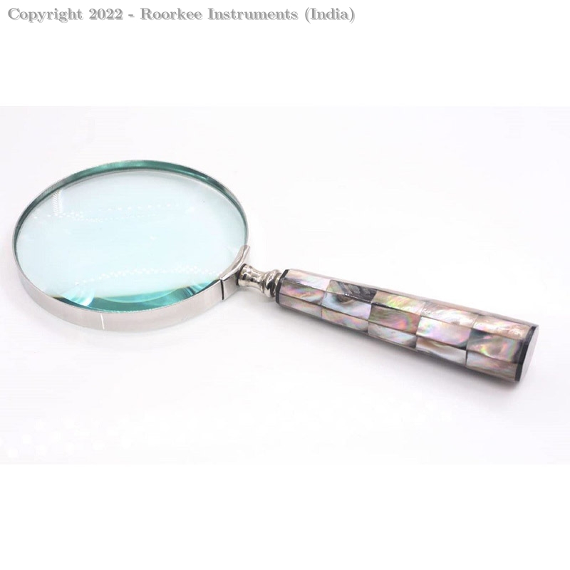 Magnifying Glass with Mother of Pearl Handle, Handheld 10x Magnifying Glass Lens, Antique Magnifier, Reading, Inspection, Coin &amp;amp; Stamp, Astrologer, Low Sight Elderly Collectible Décor Gift 4