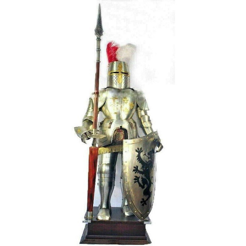 X-Mas Knight Medieval Knight Suit of Armor Templar Combat Full Body Armor Suit