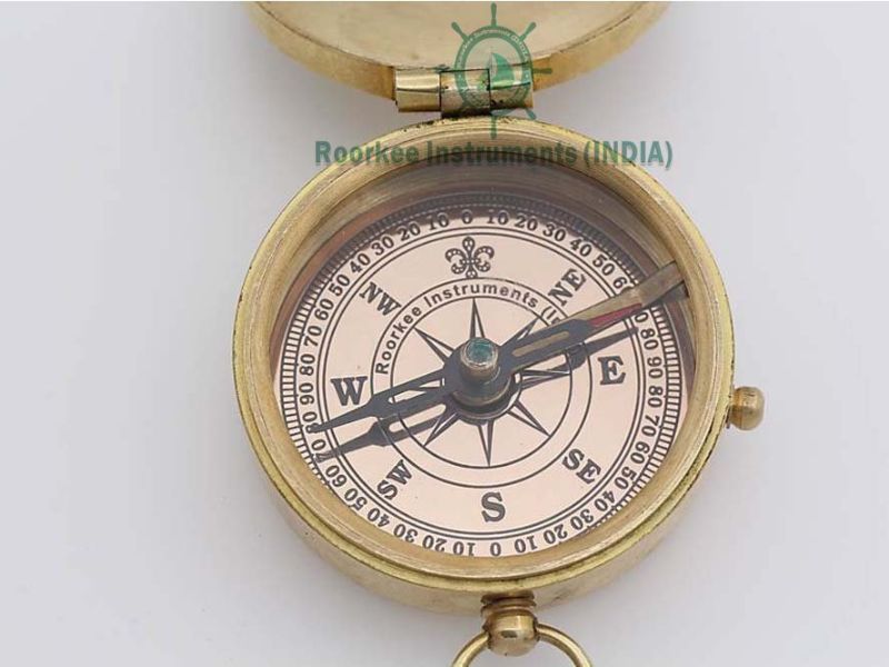 Grow Old Along With Me Engraved Brass Compass with Leather Case | Robert Browning Quote | Romantic Anniversary Gift, Husband Wife Gift, Wedding Gift, Vintage Nautical Compass,