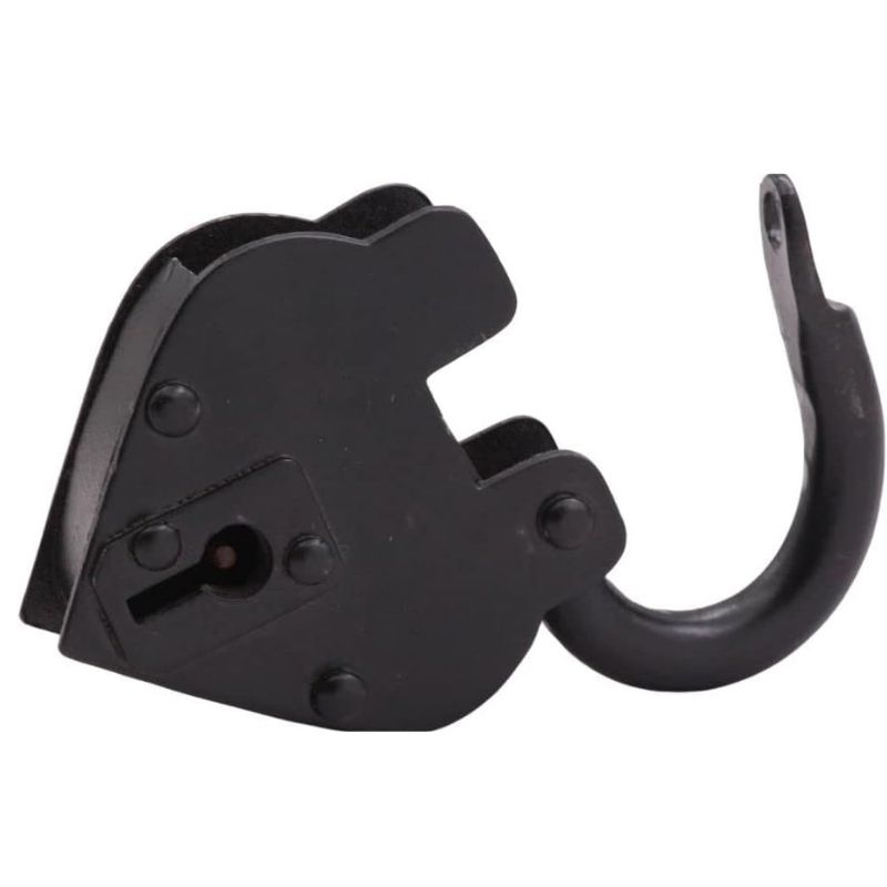 4 inch Handmade paan Medium Black Iron Lock