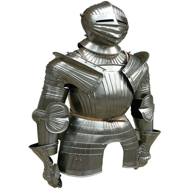 18GA Medieval Warrior LARP Maximilian Half Body Armor Suit of Armor