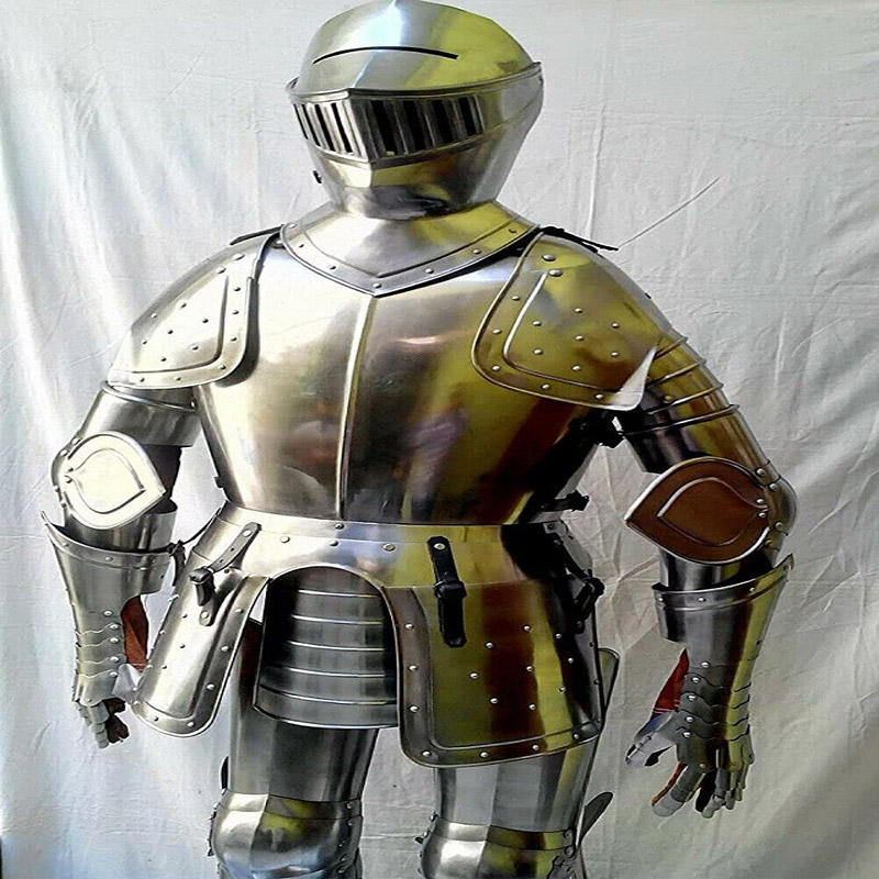 Medieval Knight Wearable Suit of Armor Crusader Combat Full Body Armor AR1