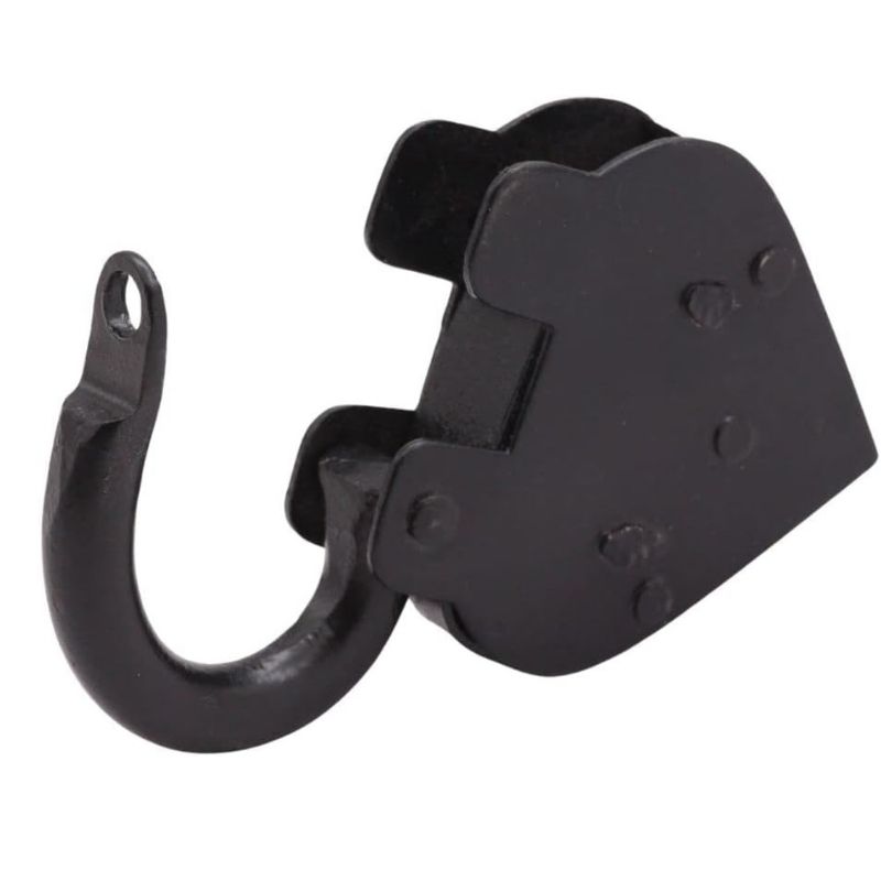 4 inch Handmade paan Medium Black Iron Lock