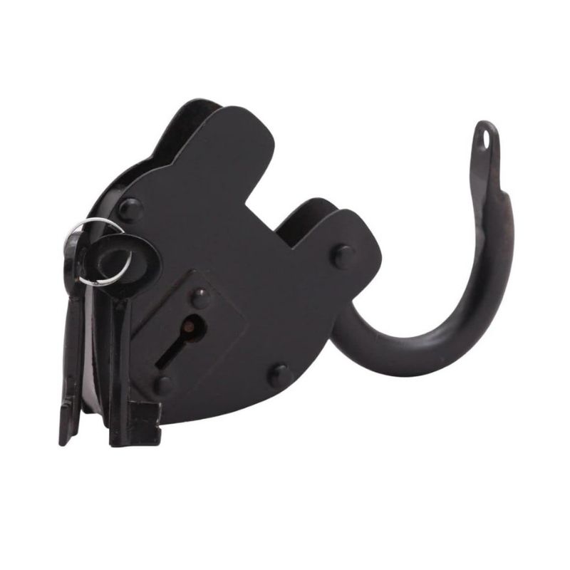 Handmade Paan Large Black Iron Lock