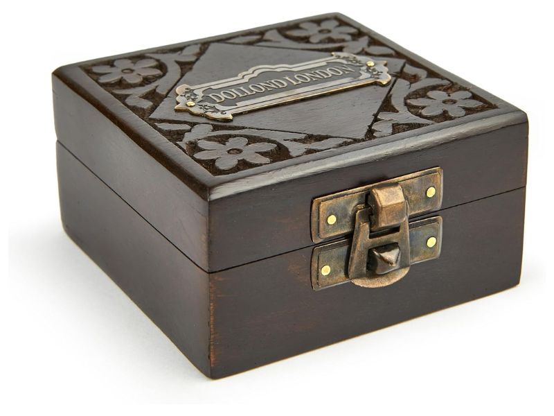 Handmade Antique Brass Compass with Wooden Box | Vintage Nautical Pocket Compass | Exquisite Maritime Décor & Gift for Every Occasion