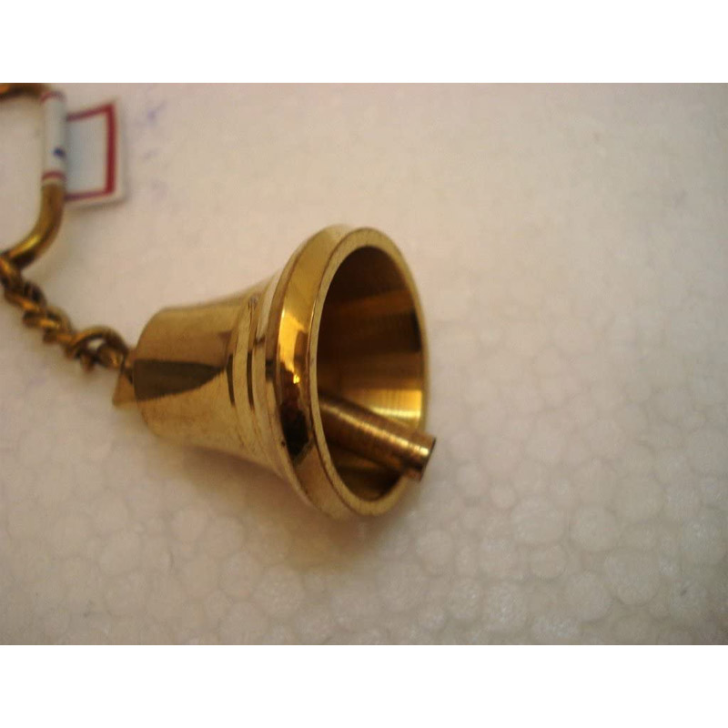 Brass Bell Key Chain- Collectible Marine Nautical Key Ring