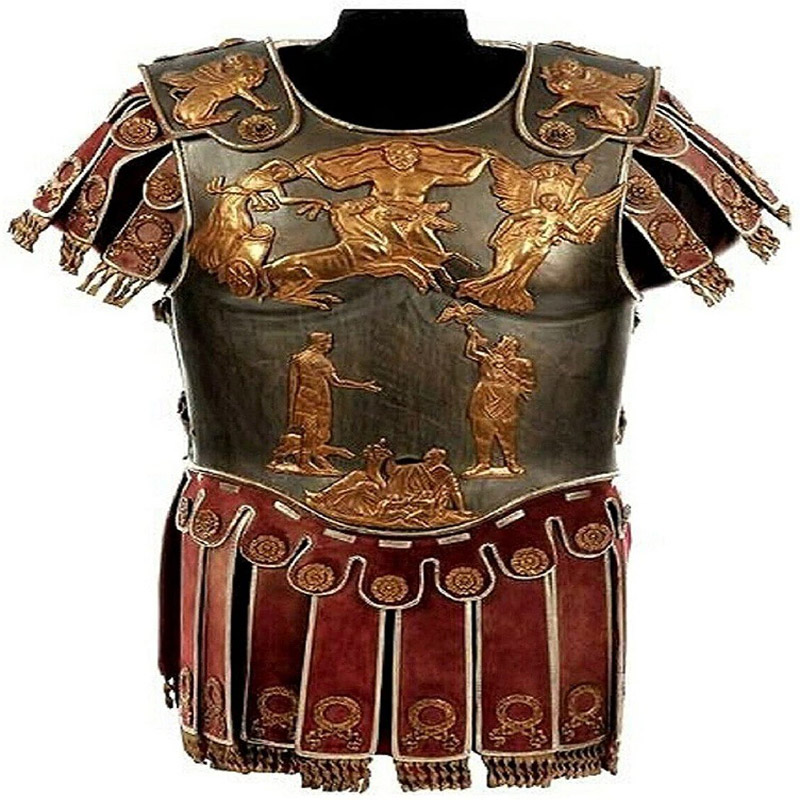 Medieval Roman Muscle Cuirass Armor Knight Breastplate with Skirt and  Shoulder