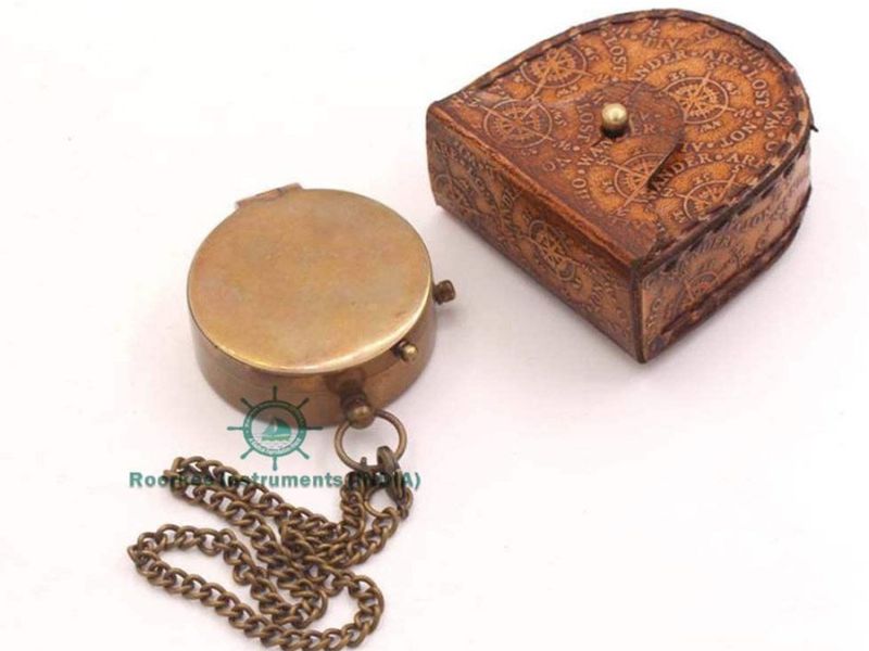 To My Daughter Compass – Engraved Brass Compass with Leather Case – Inspirational Gift from Mom – “Never Forget Your Way Back Home” Quote – Graduation, Birthday, Travel Keepsake