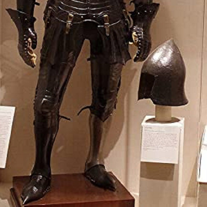 Medieval Warrior Knight Gothic Full Suit of Armor Blackened Cuirass Body Armor